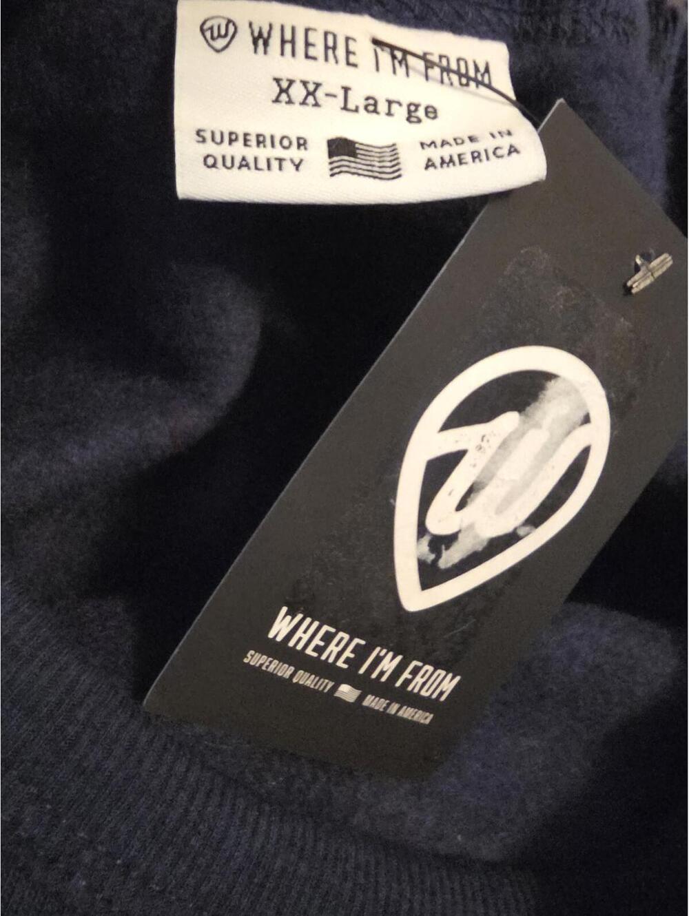 Where I'm from Blue & Red Colorado Avalanche Colors sweatshirt Size XXL